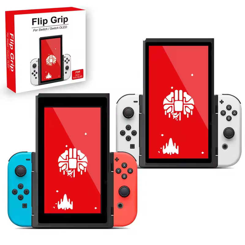 Gaming Console Portable - Portrait Vertical Bracket Grip Flip for