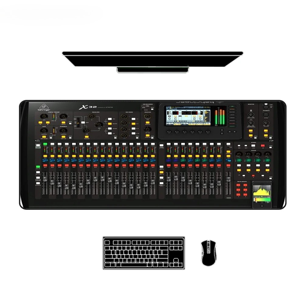 Gaming Console Keyboard - Audio Mixer Mouse Pad XXL Mixing