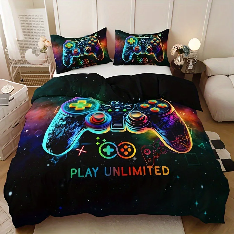 Gaming Console Zone - Game Console Duvet Cover Set For
