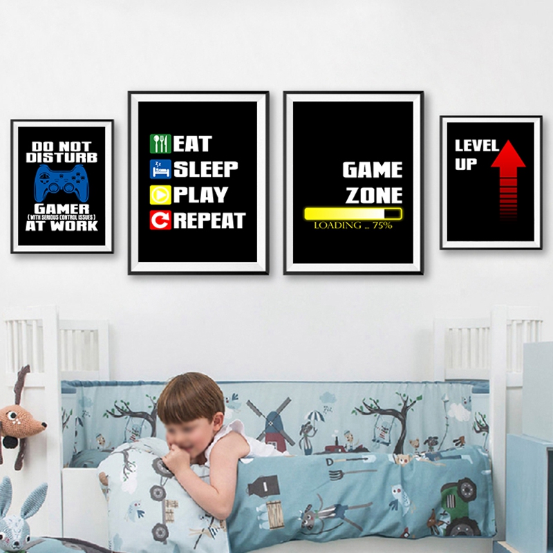 Gaming Quotes Art Painting xbo - Gaming Console Picture ulasan dan harga