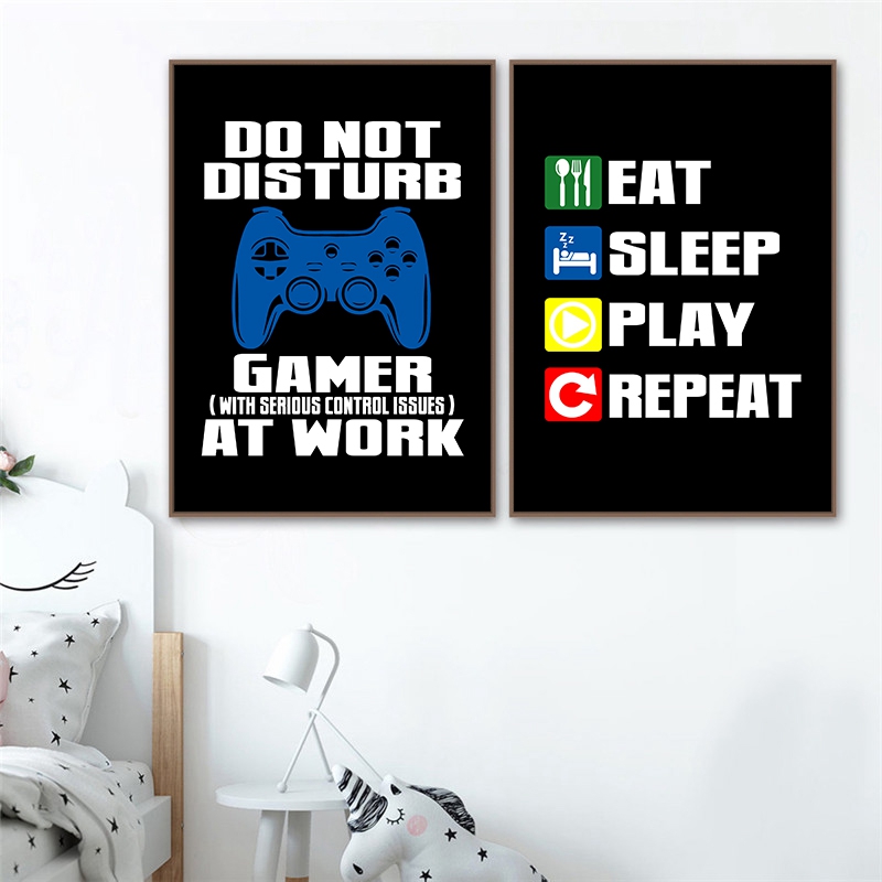 Gaming Quotes Art Painting xbo - Gaming Console Picture ulasan dan harga