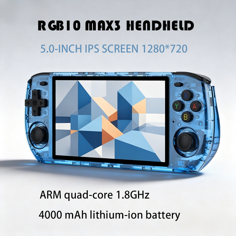 RGB10 MAX3 5.0-Inch IPS Screen - Gaming Console Cartoon ulasan dan harga