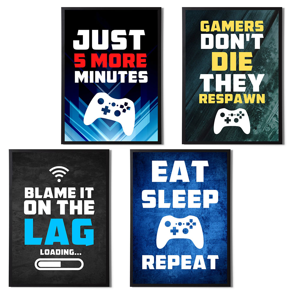Gaming Quotes Art Painting Con - Gaming Console Picture ulasan dan harga