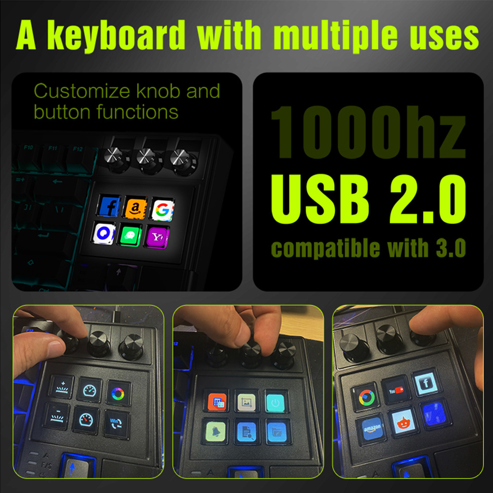 MRSVI K1 Pro AI Stream Deck Ga - Gaming Console Keyboard ulasan dan harga