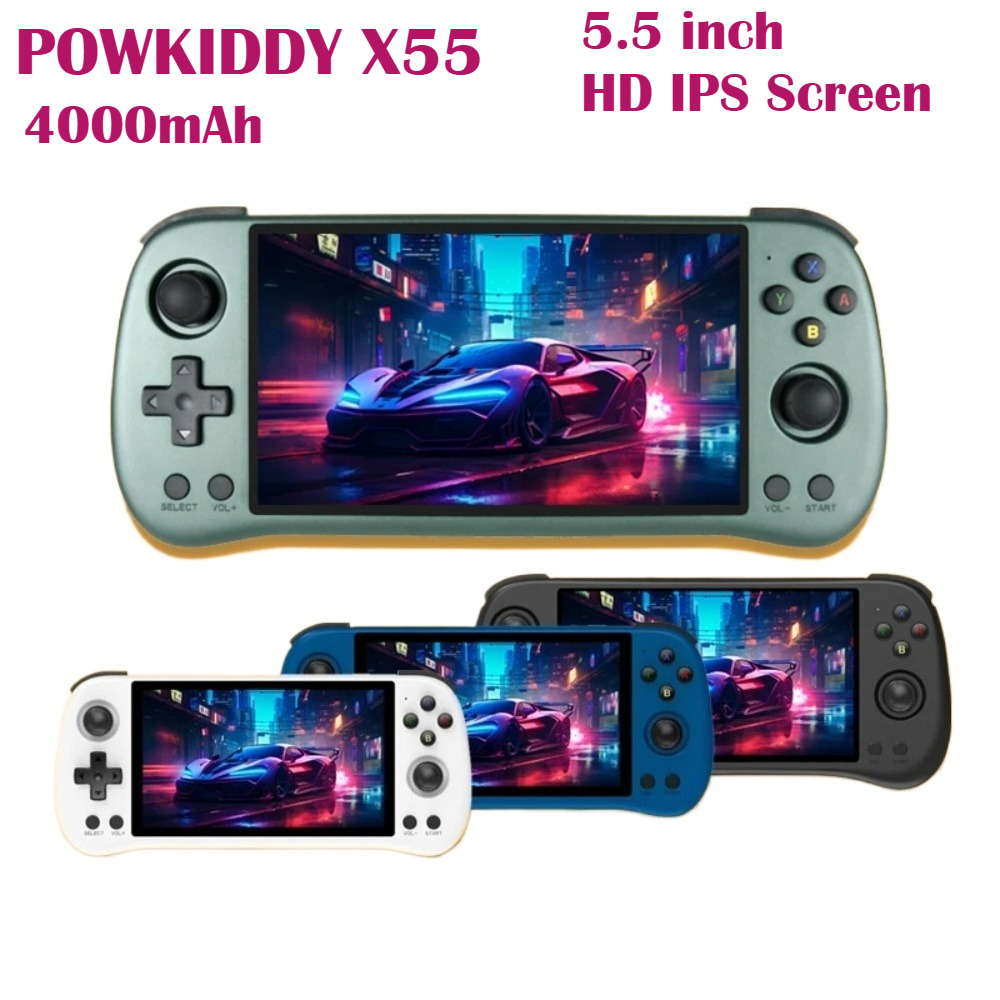 Powkiddy X55 Retro Handheld Ga - Gaming Console X55 ulasan dan harga