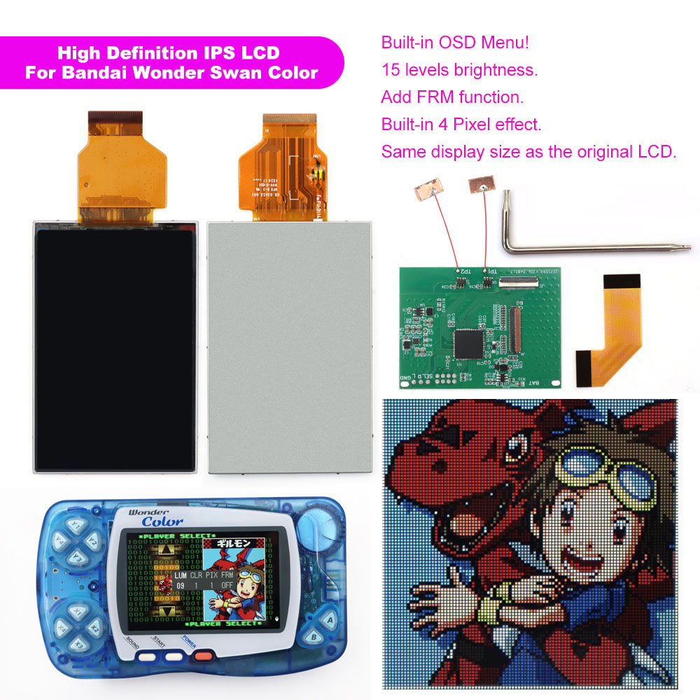 Newest WSC Hightlight IPS LCD  - Gaming Console Display ulasan dan harga