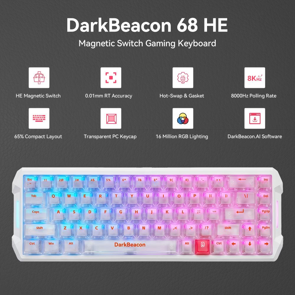 DarkBeacon Flux 68 HE Magnetic - Gaming Console Zone ulasan dan harga