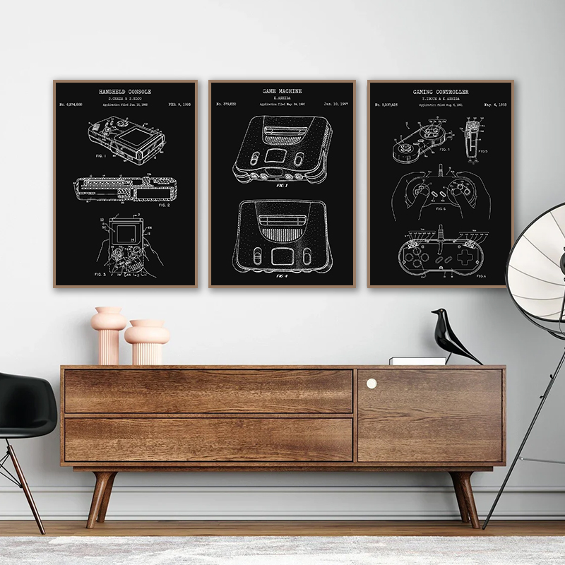 Vintage Game Console Blueprint - Gaming Console Zone ulasan dan harga