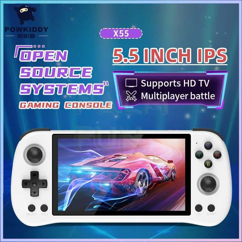 POWKIDDY X55 Handheld Game Con - Gaming Console X55 ulasan dan harga