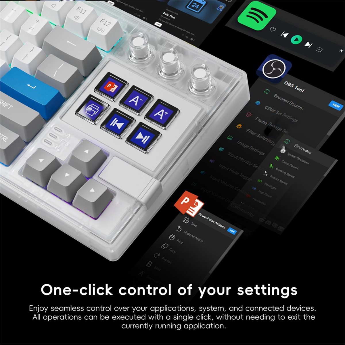 popop K1 Pro 6 LCD Visual Mech - Gaming Console Keyboard ulasan dan harga