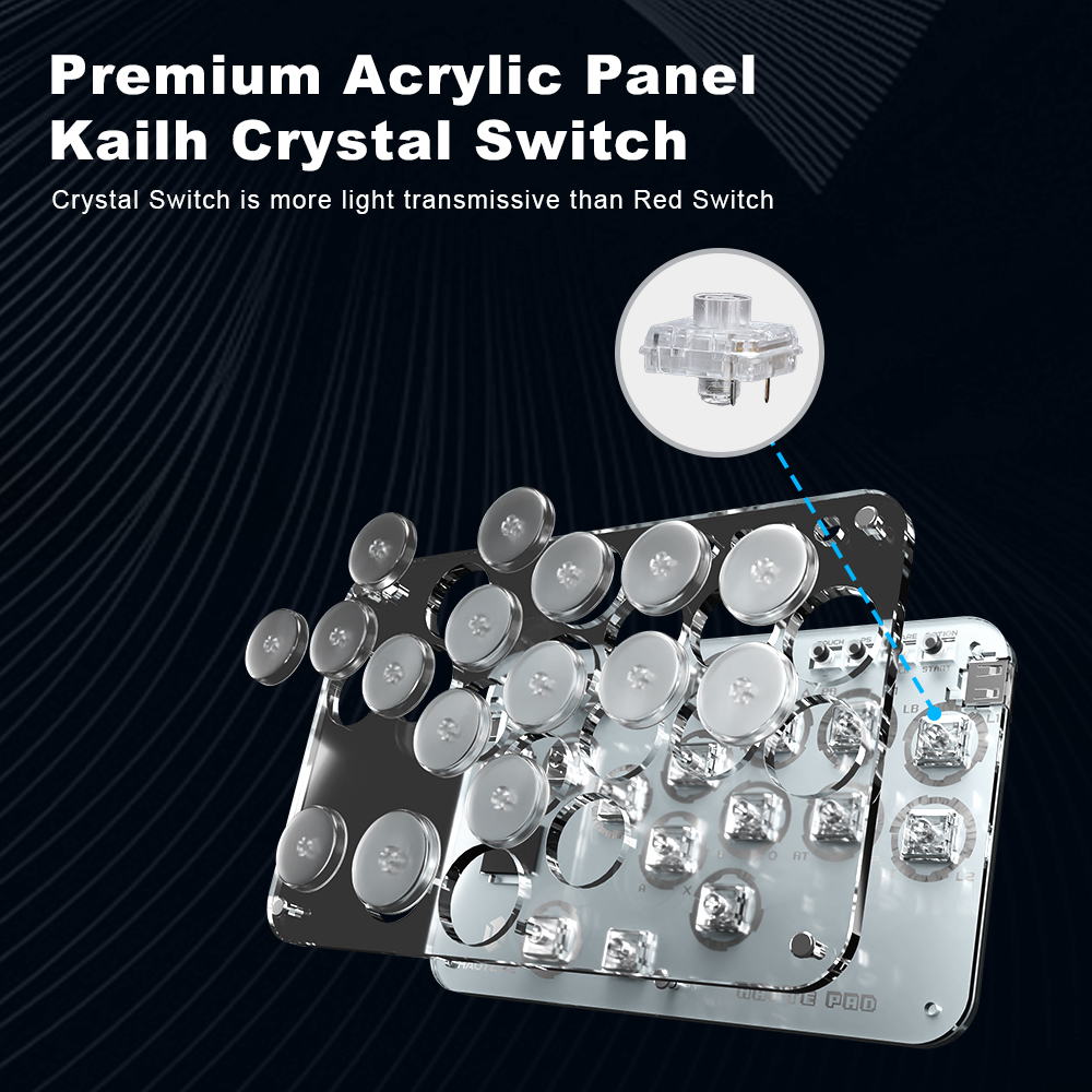Haute42 Arcade Joystick Hitbox - Gaming Console Keyboard ulasan dan harga