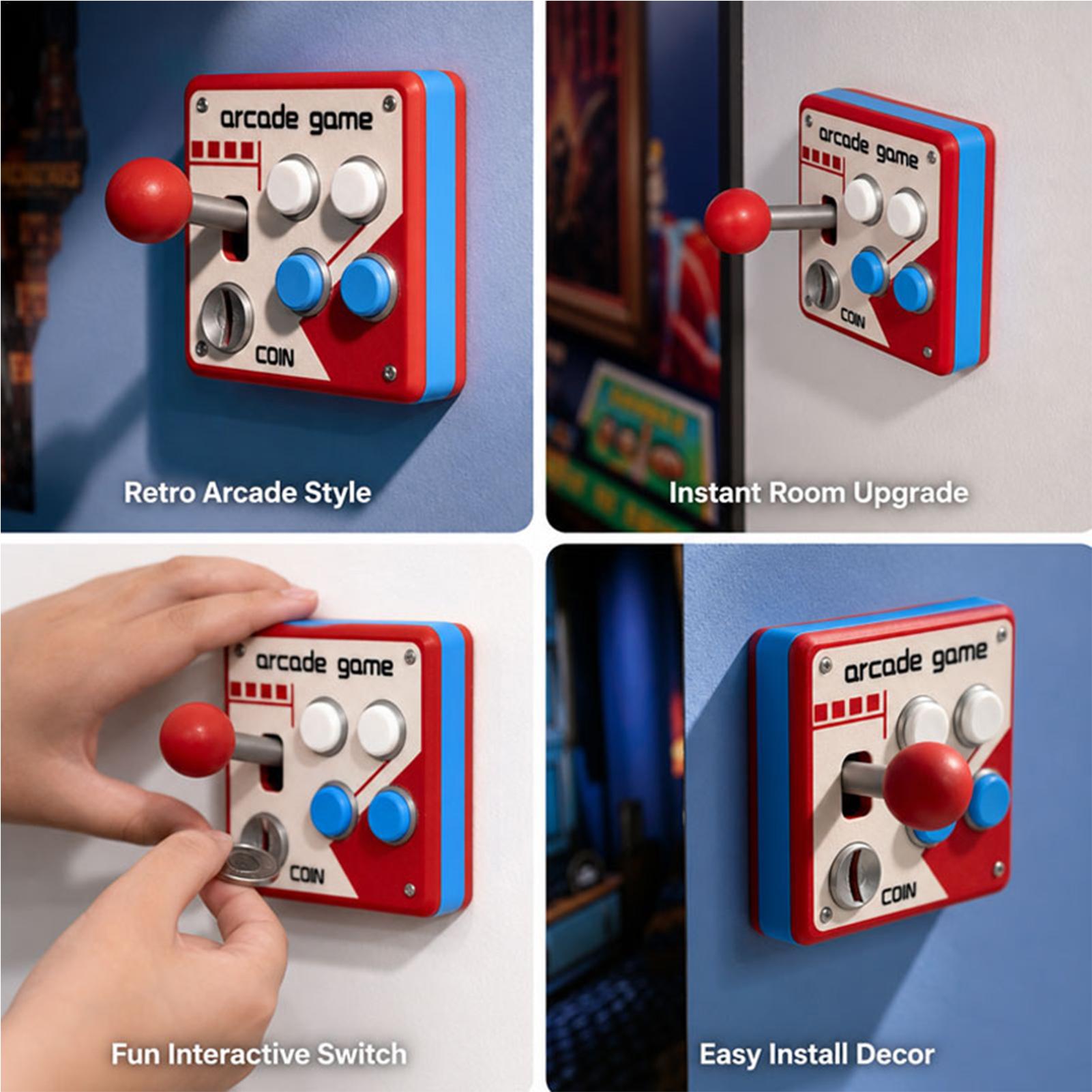 Creative Retro Arcade Game Lig - Gaming Console Joystick ulasan dan harga